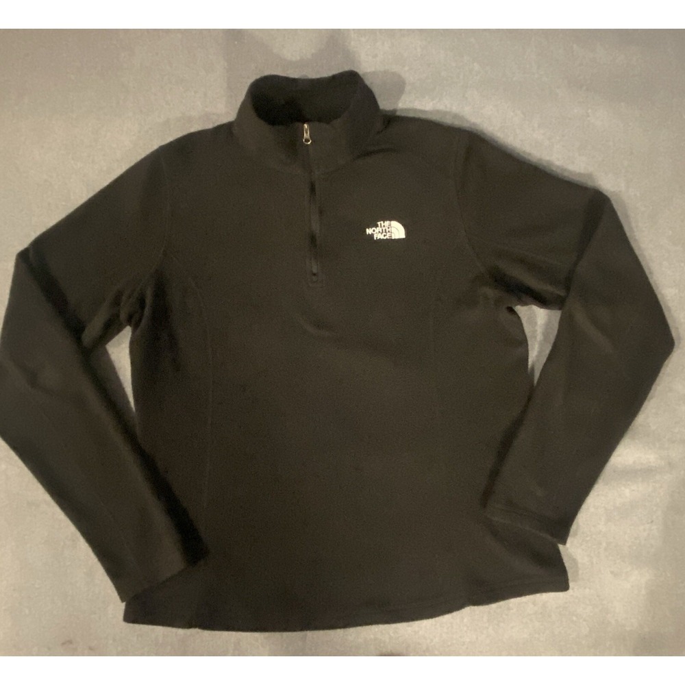The North Face Black Mens Quarter Zip Jacket Size Medium